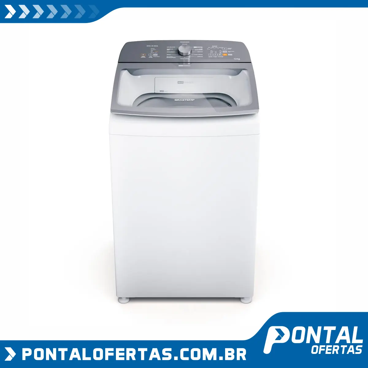 Máquina de Lavar Brastemp 12Kg branca Água Quente com Ciclo Tira Manchas Pro e Ciclo Antibolinha Máquina de Lavar Brastemp 12Kg branca Água Quente com Ciclo Tira Manchas Pro e Ciclo Antibolinha