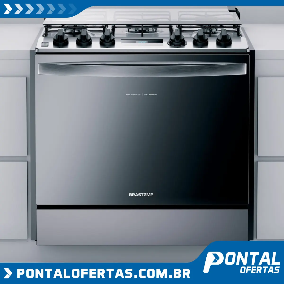Fogão Brastemp 5 Bocas De Embutir Cor Inox Com Turbo Chama E Touch Timer BIVOLT Fogão Brastemp 5 Bocas De Embutir Cor Inox Com Turbo Chama E Touch Timer BIVOLT