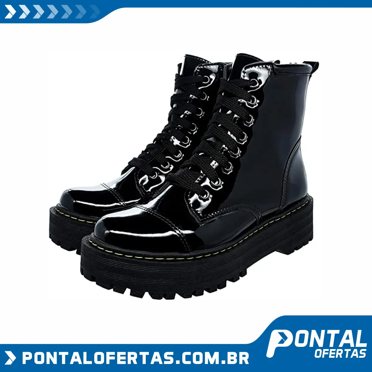 Bota Coturno Lallu Plataforma Moda Blogueira Feminino Bota Coturno Lallu Plataforma Moda Blogueira Feminino