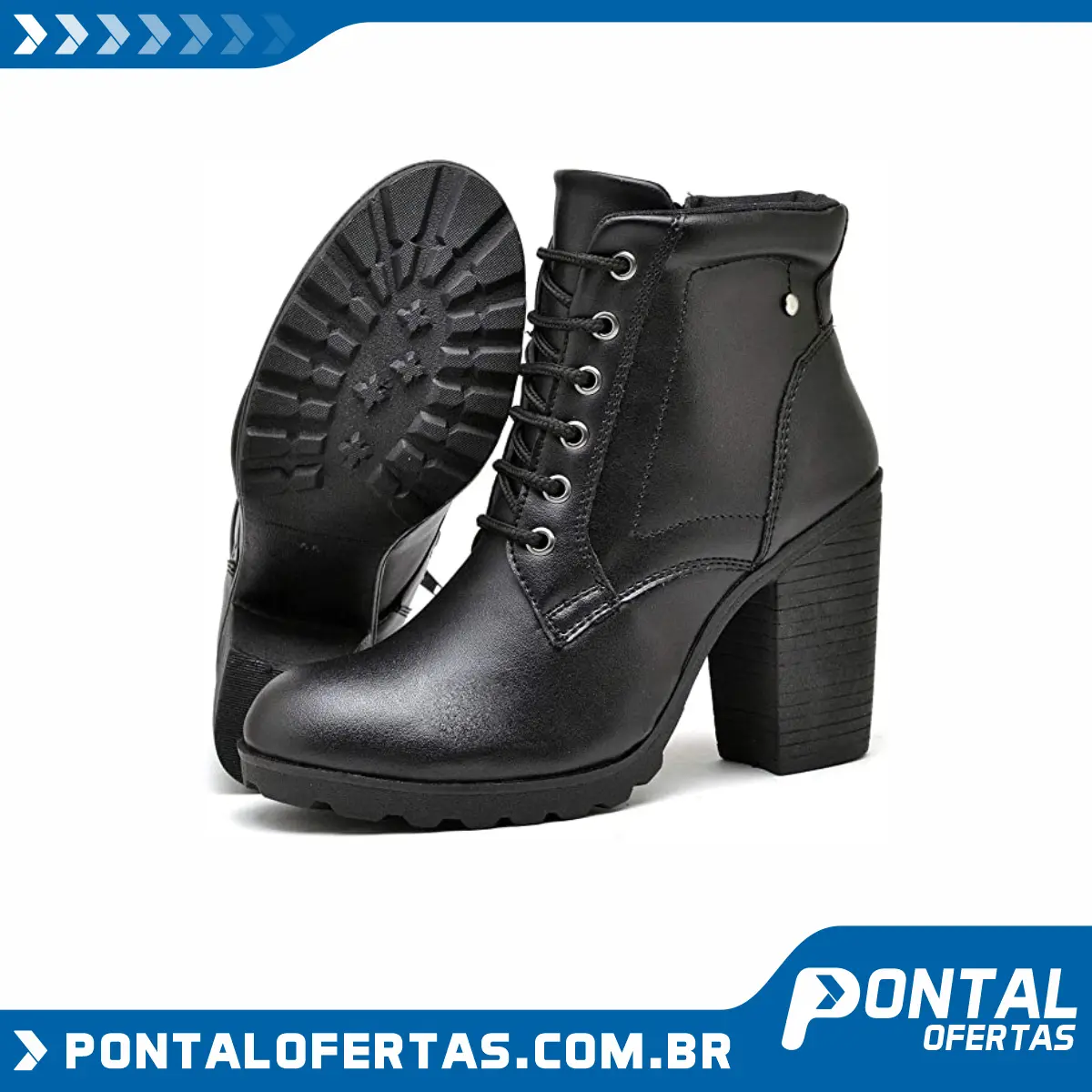 Bota Tratorada Feminina Salto Alto DUBUY R01DB Bota Tratorada Feminina Salto Alto DUBUY R01DB
