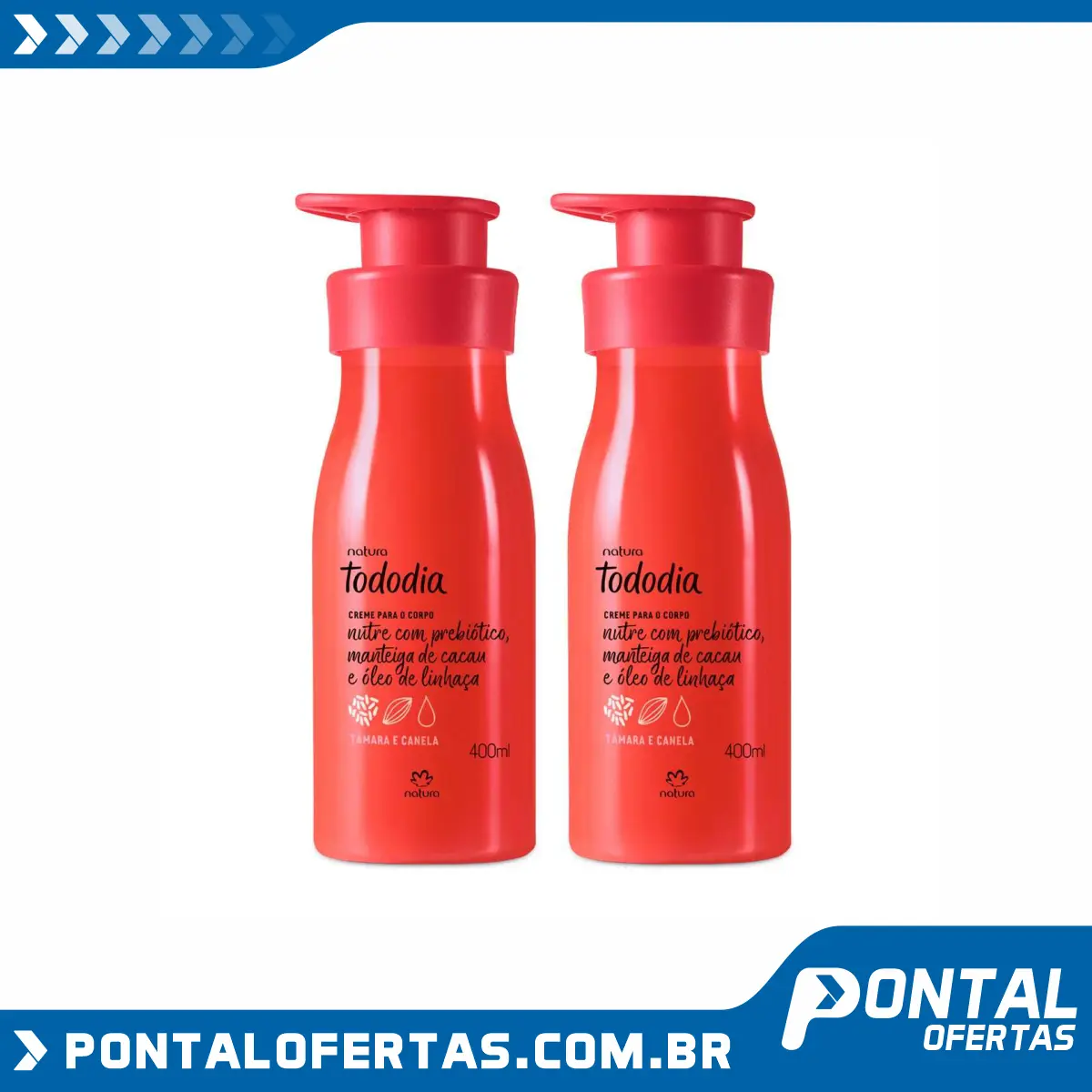 Conjunto Creme Desodorante Nutritivo Tâmara e Canela Conjunto Creme Desodorante Nutritivo Tâmara e Canela