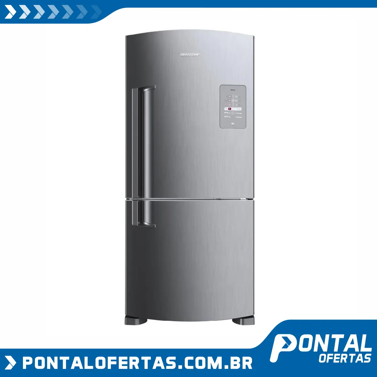 Geladeira Brastemp Frost Free Inverse 573 litros cor Inox com Smart Bar Geladeira Brastemp Frost Free Inverse 573 litros cor Inox com Smart Bar