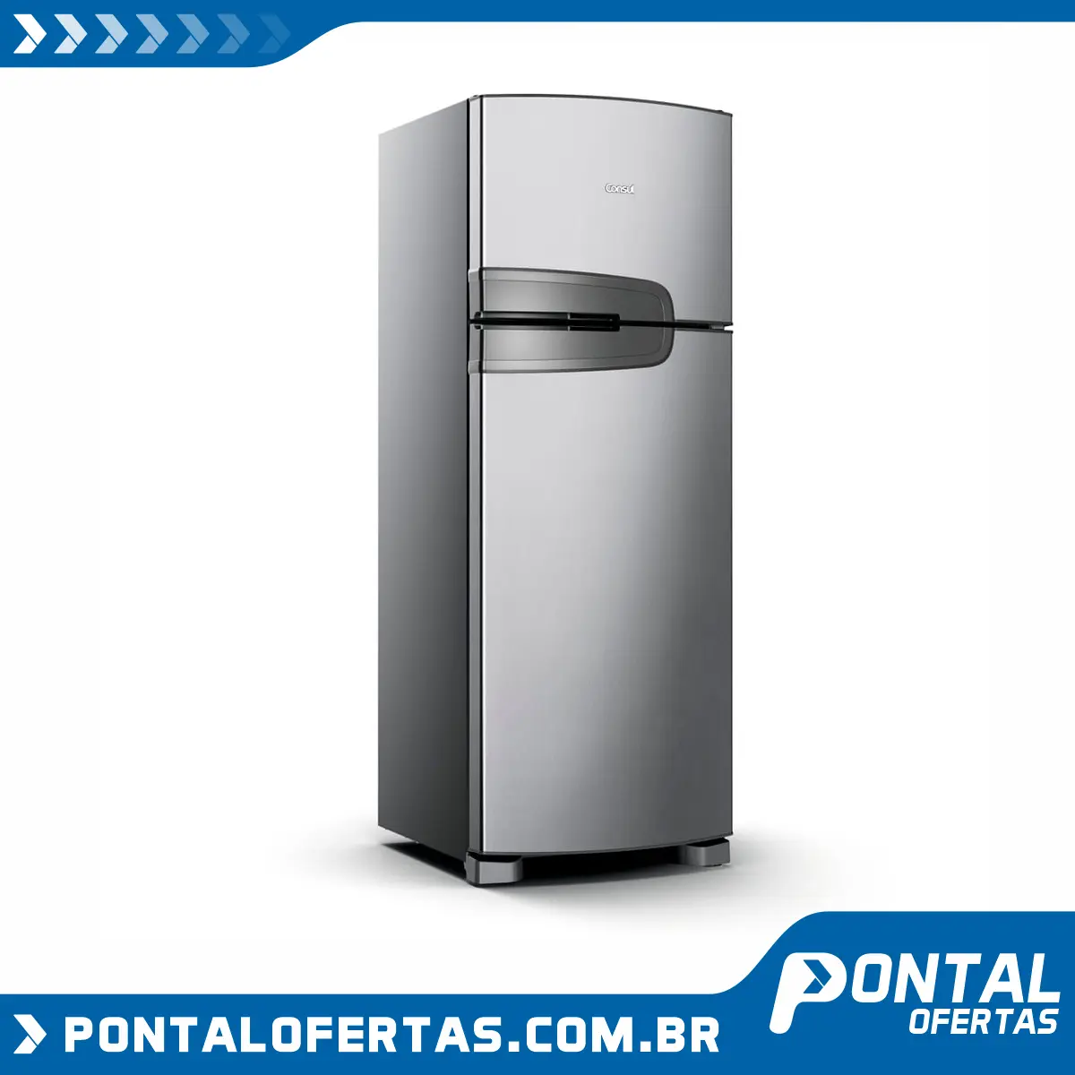 Geladeira Consul Frost Free Duplex 340 litros Evox com Prateleiras Altura Flex Geladeira Consul Frost Free Duplex 340 litros Evox com Prateleiras Altura Flex