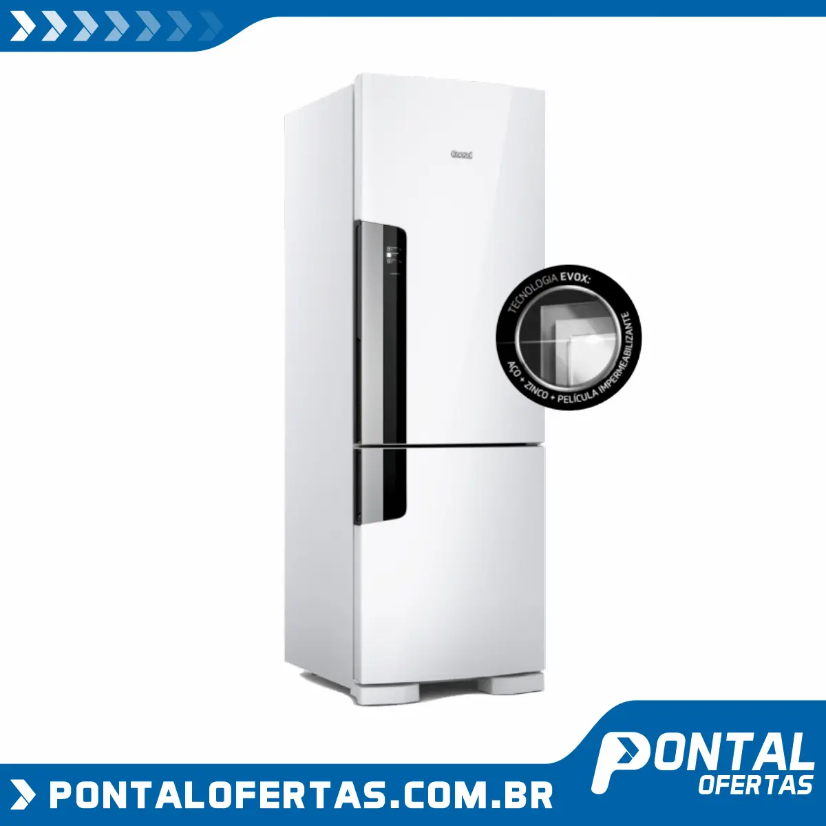 Geladeira Consul Frost Free Duplex 397 litros Branca com freezer embaixo Geladeira Consul Frost Free Duplex 397 litros Branca com freezer embaixo