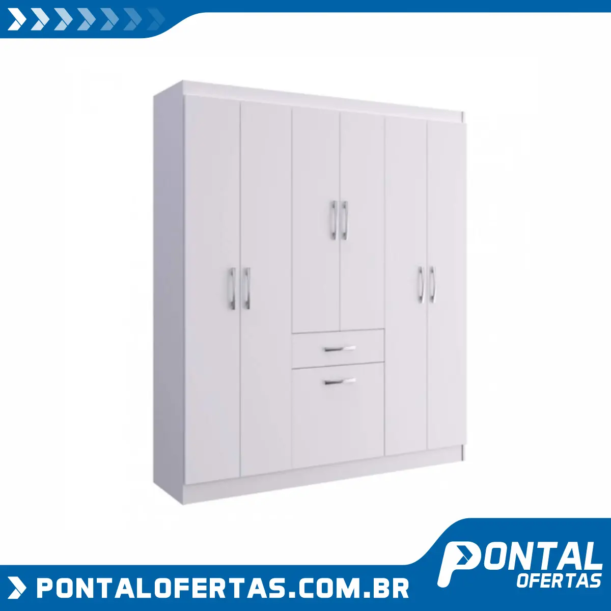 Guarda Roupa Casal 6 Portas 1 Porta Basculante 1 Gaveta Dallas Espresso Móveis Branco Guarda Roupa Casal 6 Portas 1 Porta Basculante 1 Gaveta Dallas Espresso Móveis Branco