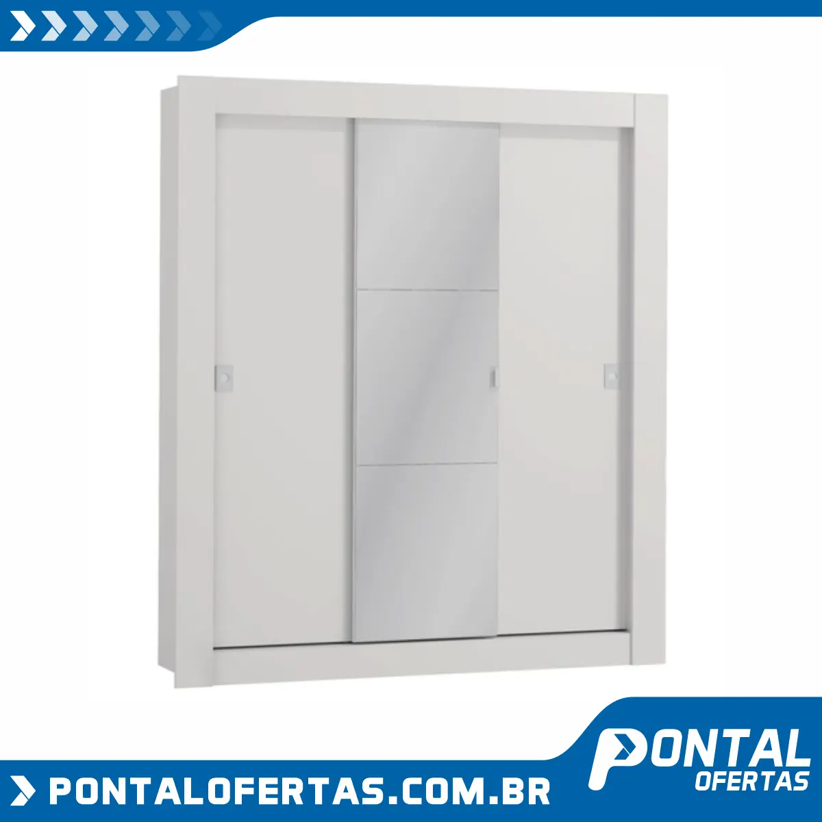 Guarda Roupa Casal Kappesberg Com Espelho 3 Portas De Correr Branco Guarda Roupa Casal Kappesberg Com Espelho 3 Portas De Correr Branco
