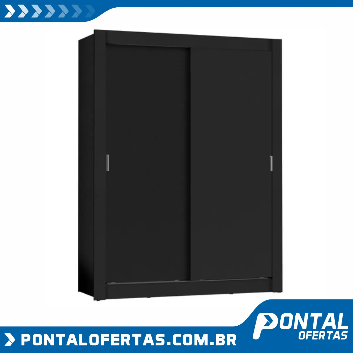 Guarda-Roupa Solteiro Madesa Denver 2 Portas de Correr Guarda-Roupa Solteiro Madesa Denver 2 Portas de Correr
