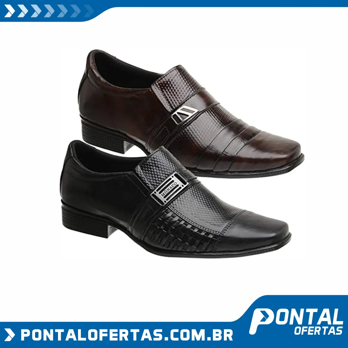 Kit 2 Pares Sapato Social Masculino Couro Legítimo Kit 2 Pares Sapato Social Masculino Couro Legítimo