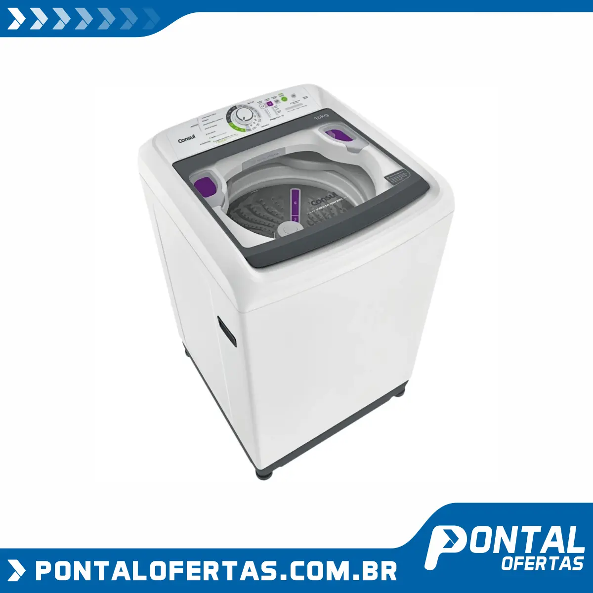 Lavadora de Roupas Consul 16kg CWL16 Branca - 110V Lavadora de Roupas Consul 16kg CWL16 Branca - 110V