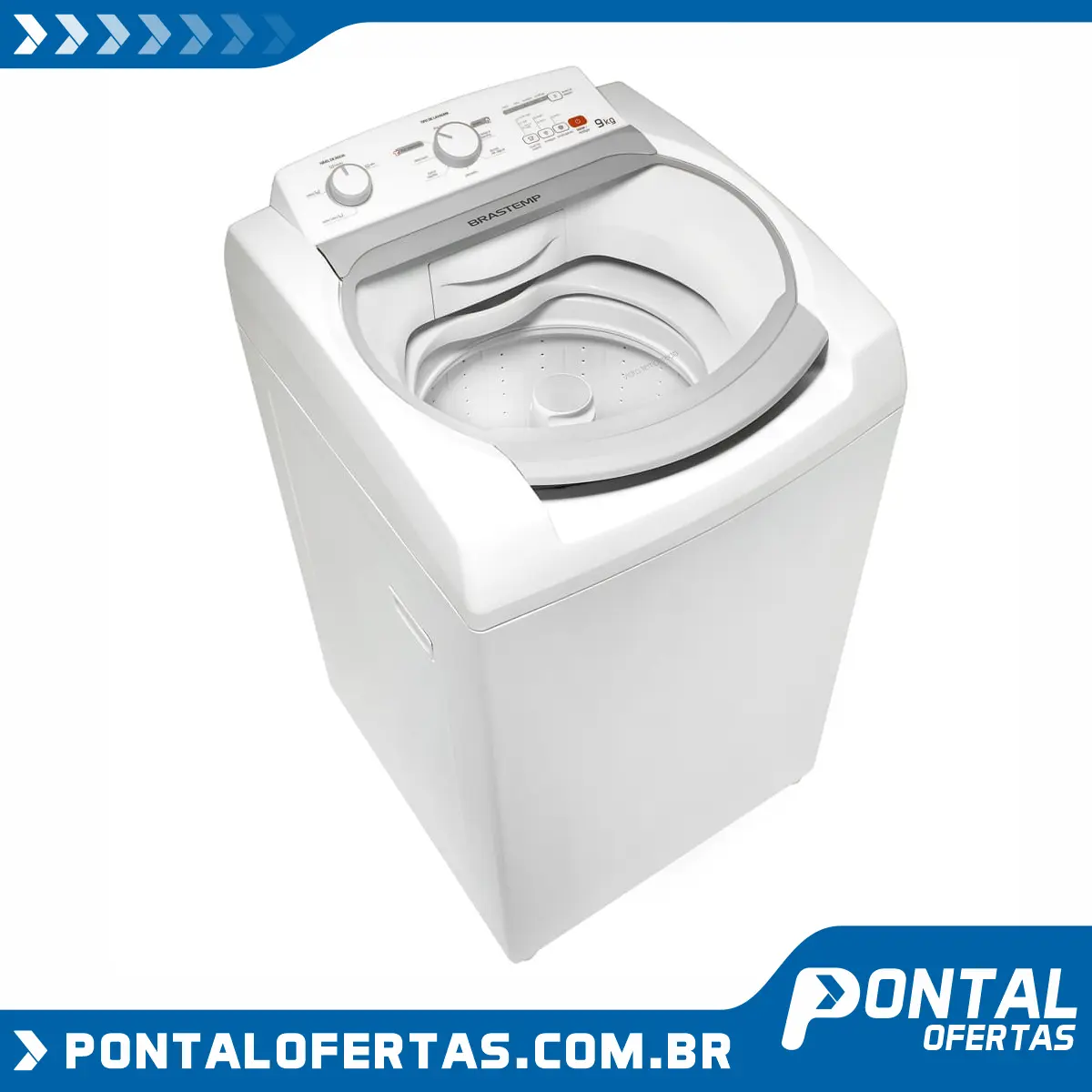 Máquina de Lavar Brastemp 9kg com Ciclo Tira Manchas e Enxágue Duplo Máquina de Lavar Brastemp 9kg com Ciclo Tira Manchas e Enxágue Duplo