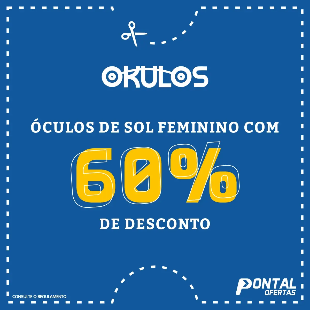 ÓCULOS DE SOL FEMININO COM 60% DE DESCONTO ÓCULOS DE SOL FEMININO COM 60% DE DESCONTO