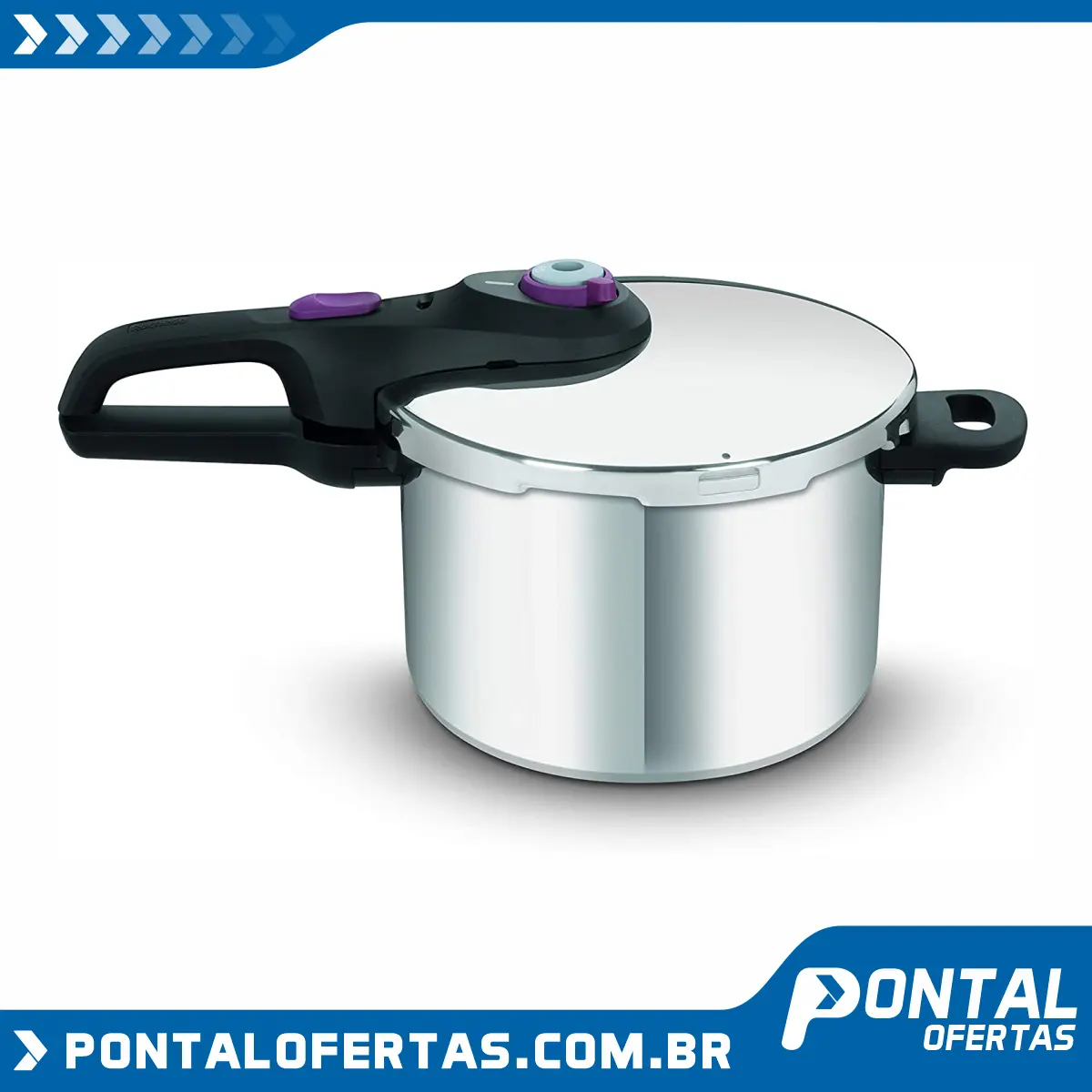 Panela De Pressão 6l Rochedo Inox Panela De Pressão 6l Rochedo Inox