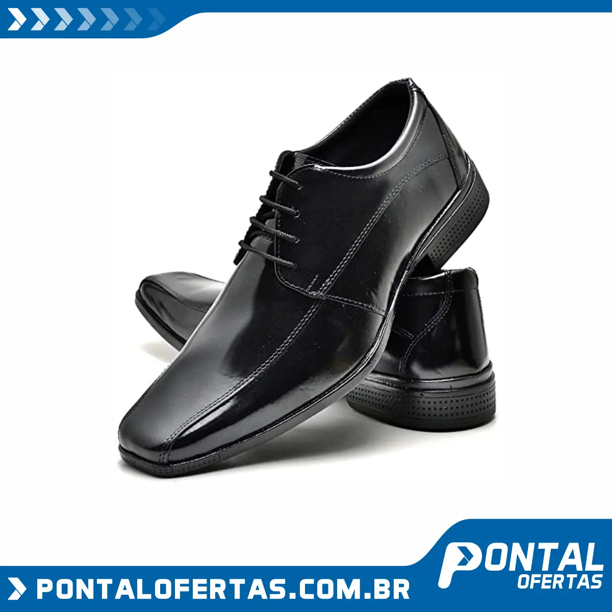 Sapato Social Com Cadarço Masculino Top Flex R804DB Sapato Social Com Cadarço Masculino Top Flex R804DB