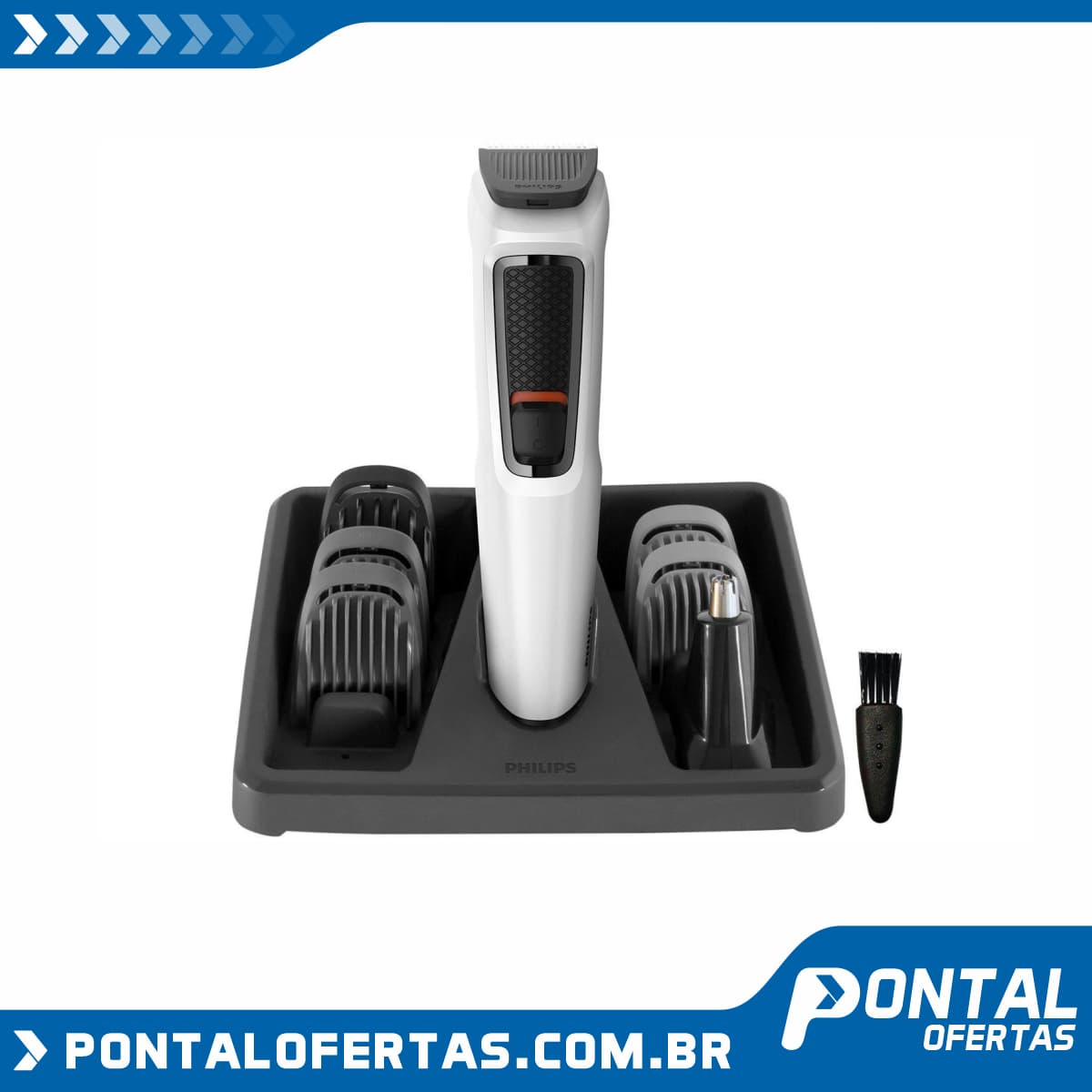 Aparador de Pelos Philips Multigroom Serie 3000 - 7 Funções 1 Velocidade Aparador de Pelos Philips Multigroom Serie 3000 - 7 Funções 1 Velocidade