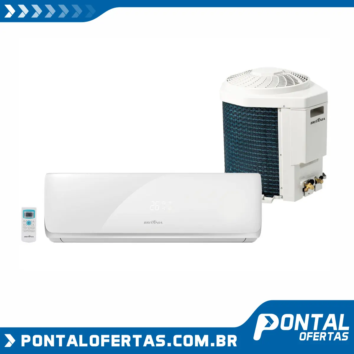 Ar-condicionado Split Britânia 9000 BTUs Frio - BAC9000TFM9 Ar-condicionado Split Britânia 9000 BTUs Frio - BAC9000TFM9