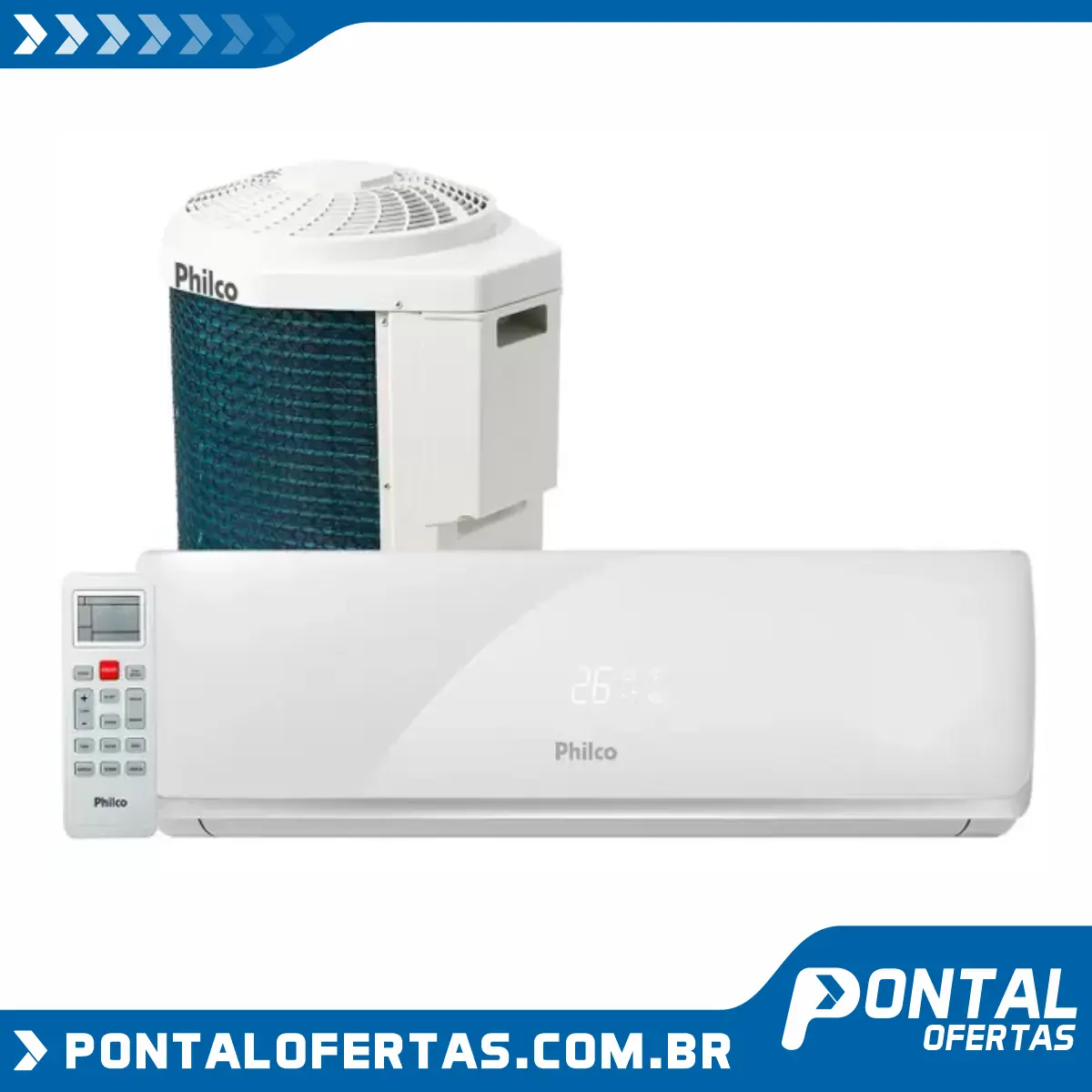 Ar-condicionado Split Philco 12.000 BTUs - Quente/Frio PAC12000TQFM9 96652452 Ar-condicionado Split Philco 12.000 BTUs - Quente/Frio PAC12000TQFM9 96652452