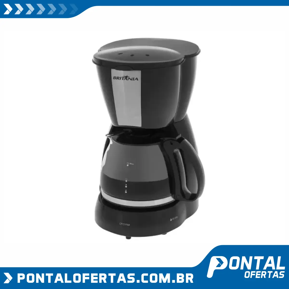 Cafeteira Elétrica Britânia CP15 15 Cafés Preto Cafeteira Elétrica Britânia CP15 15 Cafés Preto