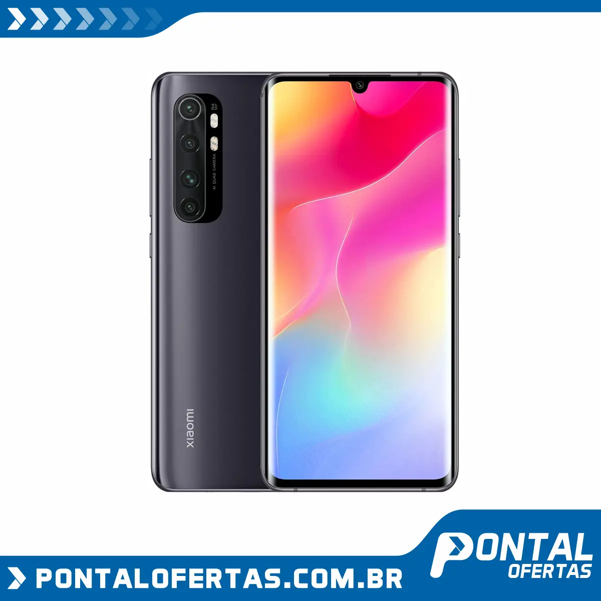 Celular Xiaomi Mi Note 10 Lite Versão Global/Dual/Tela 6.47” / 128gb / 6gb Ram - Midnight Black Celular Xiaomi Mi Note 10 Lite Versão Global/Dual/Tela 6.47” / 128gb / 6gb Ram - Midnight Black