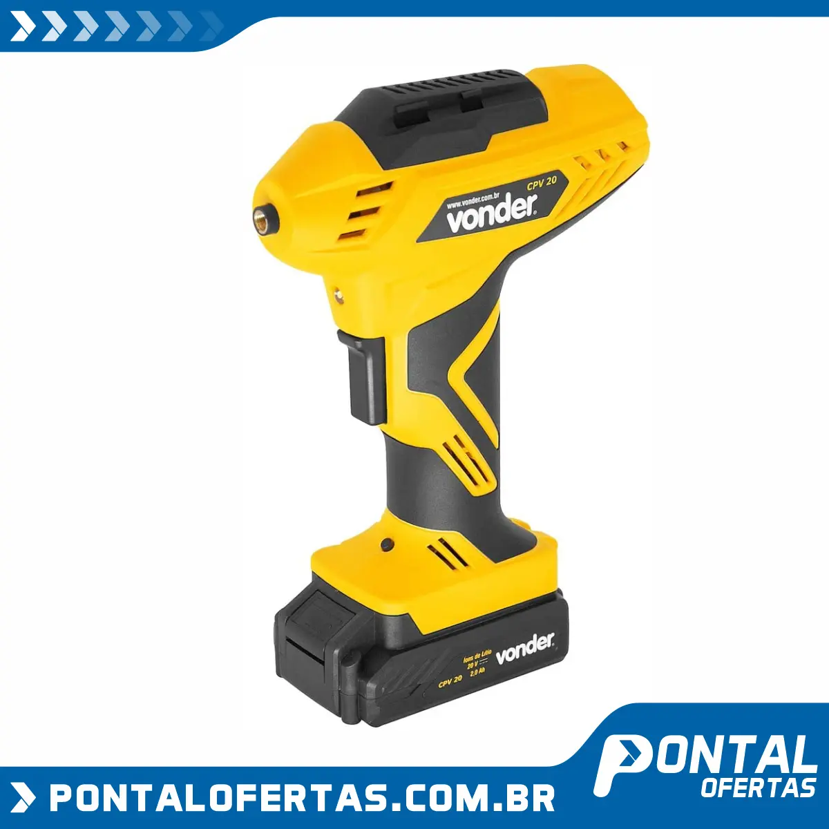 Compressor de ar a bateria, tipo pistola, 20 V, CPV 20 Vonder Compressor de ar a bateria, tipo pistola, 20 V, CPV 20 Vonder