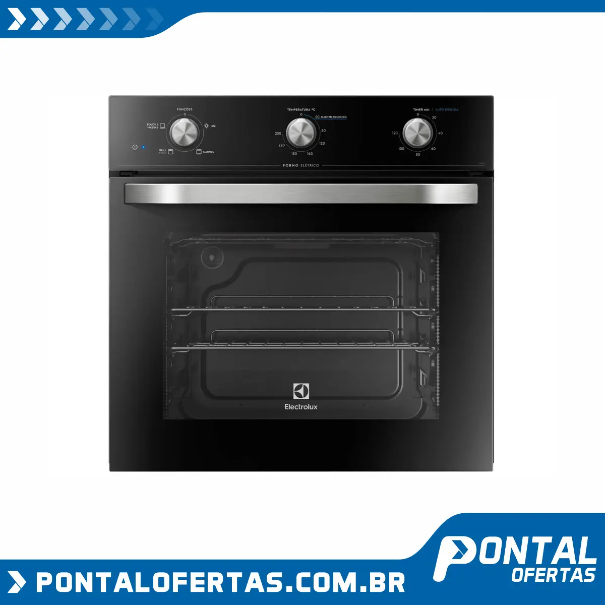 Forno Elétrico de Embutir Electrolux - com Grill 59L OE60M Forno Elétrico de Embutir Electrolux - com Grill 59L OE60M