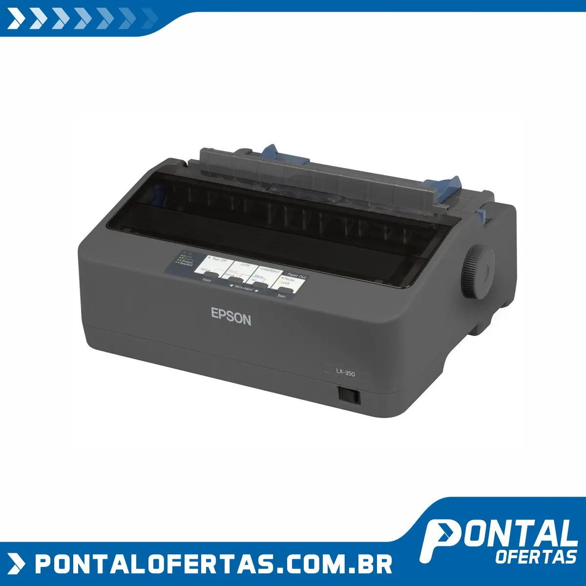 Impressora Epson LX-350 Matricial Preto e Branco - USB Impressora Epson LX-350 Matricial Preto e Branco - USB
