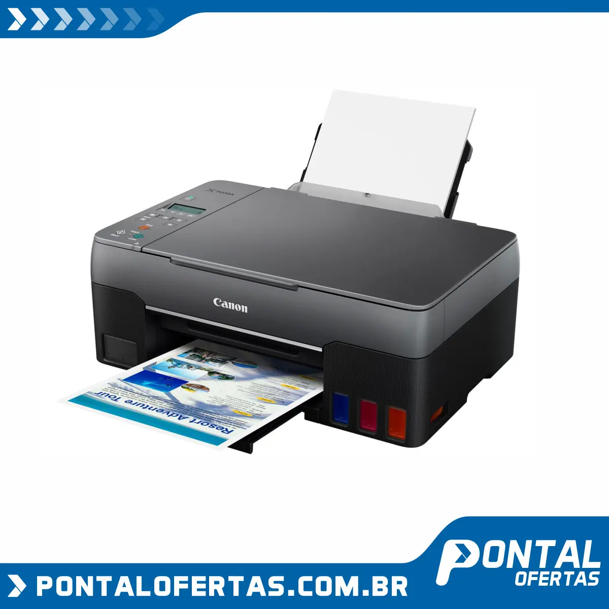 Impressora Multifuncional Canon Mega Tank G3160 - Tanque de Tinta Colorida Wi-Fi Impressora Multifuncional Canon Mega Tank G3160 - Tanque de Tinta Colorida Wi-Fi