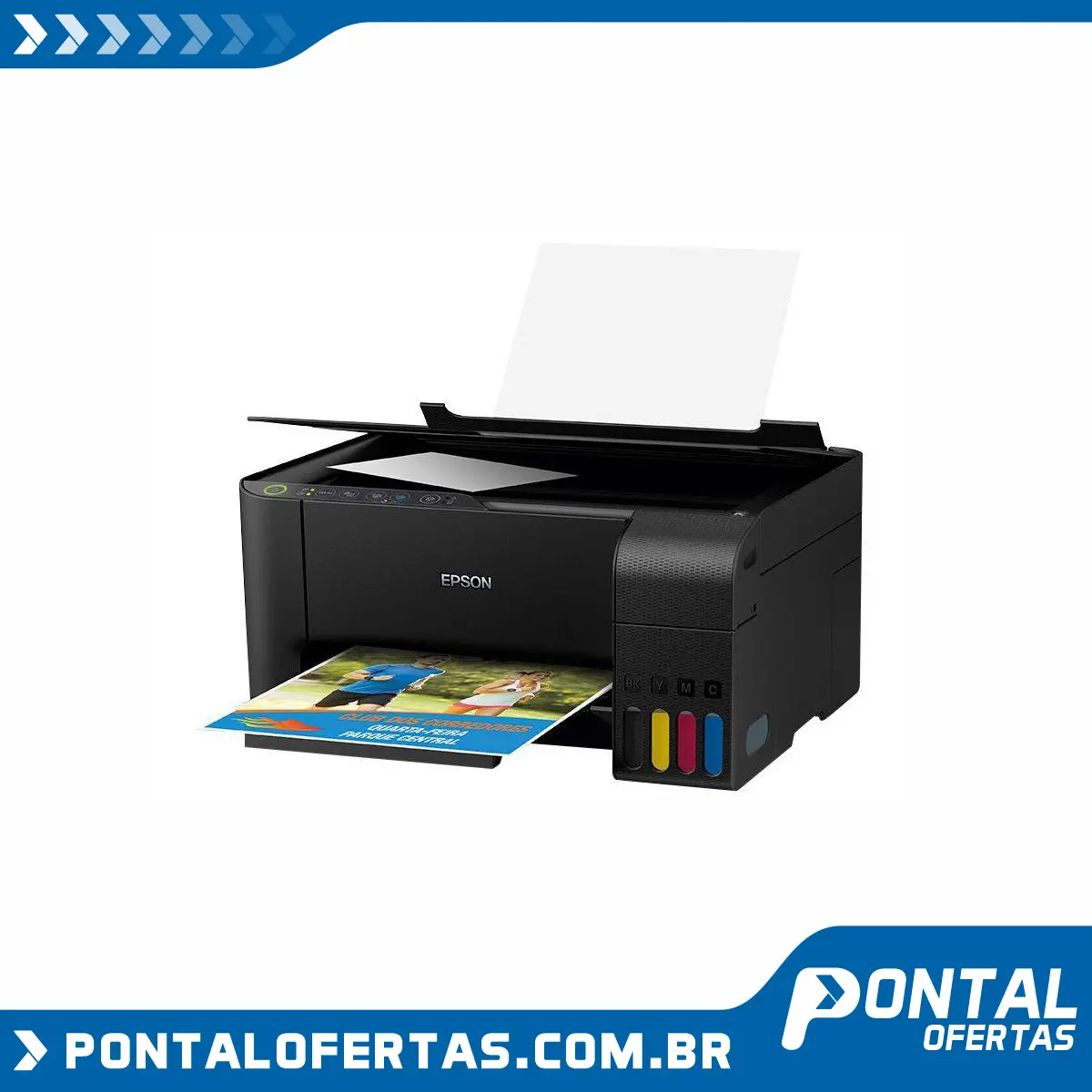 Impressora Multifuncional Epson EcoTank L3150 - Tanque de Tinta Wi-Fi Colorida USB Impressora Multifuncional Epson EcoTank L3150 - Tanque de Tinta Wi-Fi Colorida USB