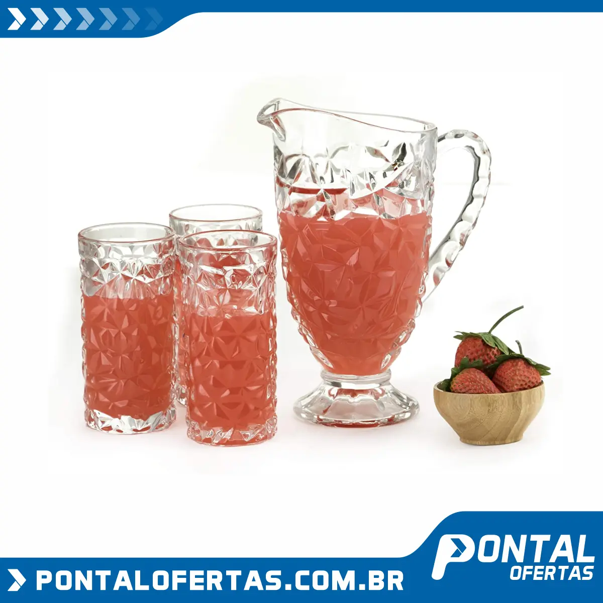 Jogo De Jarra E 6 Copos Florence Mimo Style Jogo De Jarra E 6 Copos Florence Mimo Style