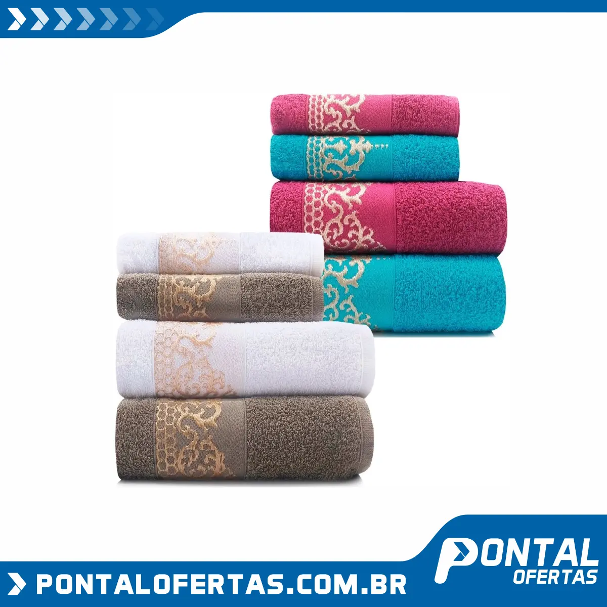 Jogo de Toalhas 4 Peças Banhão Gigante + Rosto Marcotex 100% Algodão - Siena Jogo de Toalhas 4 Peças Banhão Gigante + Rosto Marcotex 100% Algodão - Siena