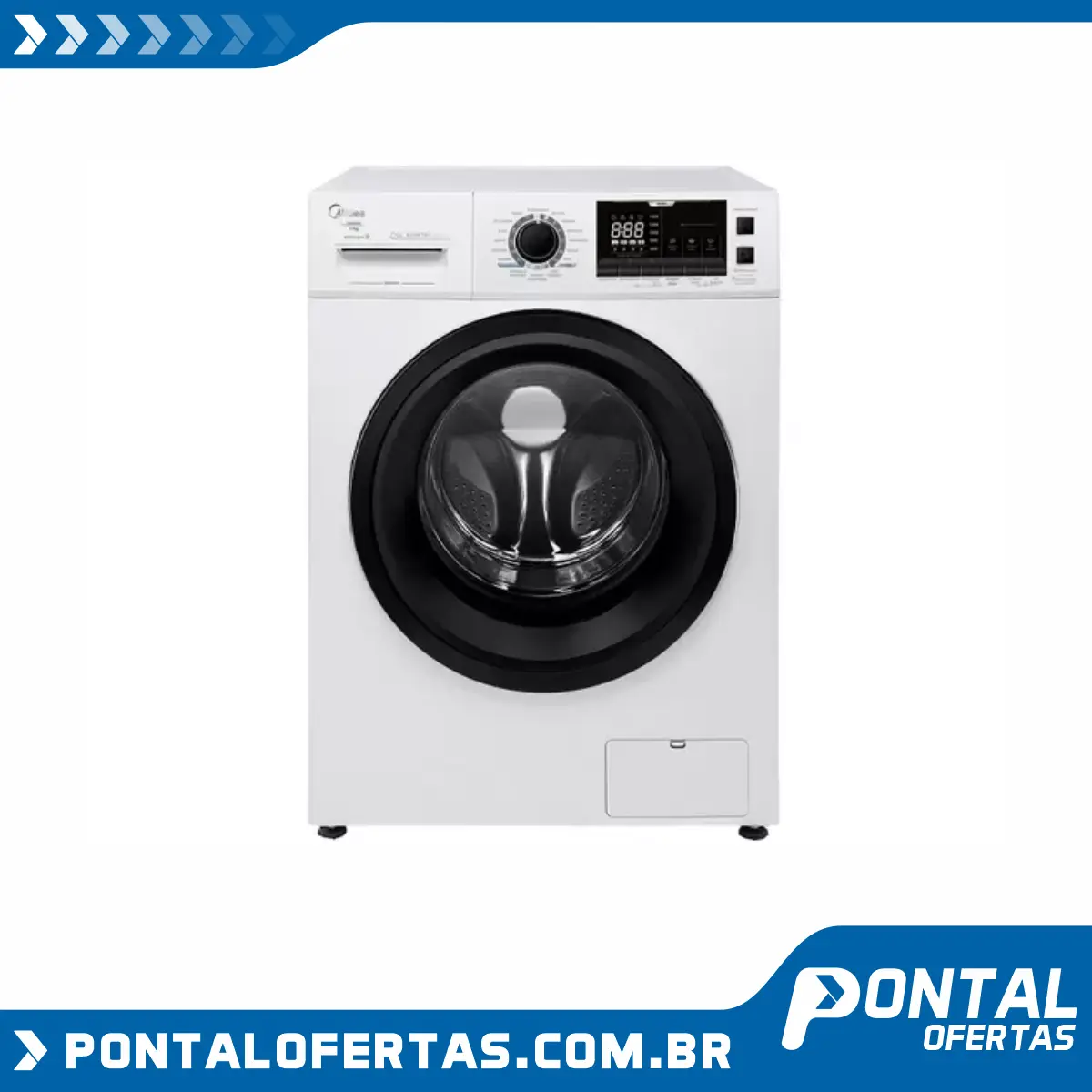 Lavadora de Roupas Midea Storm Wash LFA11B1 - Inverter 11kg Cesto Inox 16 Programas de Lavagem Lavadora de Roupas Midea Storm Wash LFA11B1 - Inverter 11kg Cesto Inox 16 Programas de Lavagem