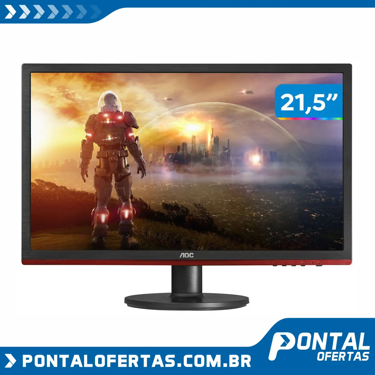Monitor Gamer AOC Speed G2260VWQ6 21,5” LED - Widescreen Full HD HDMI VGA 83Hz 1ms Monitor Gamer AOC Speed G2260VWQ6 21,5” LED - Widescreen Full HD HDMI VGA 83Hz 1ms