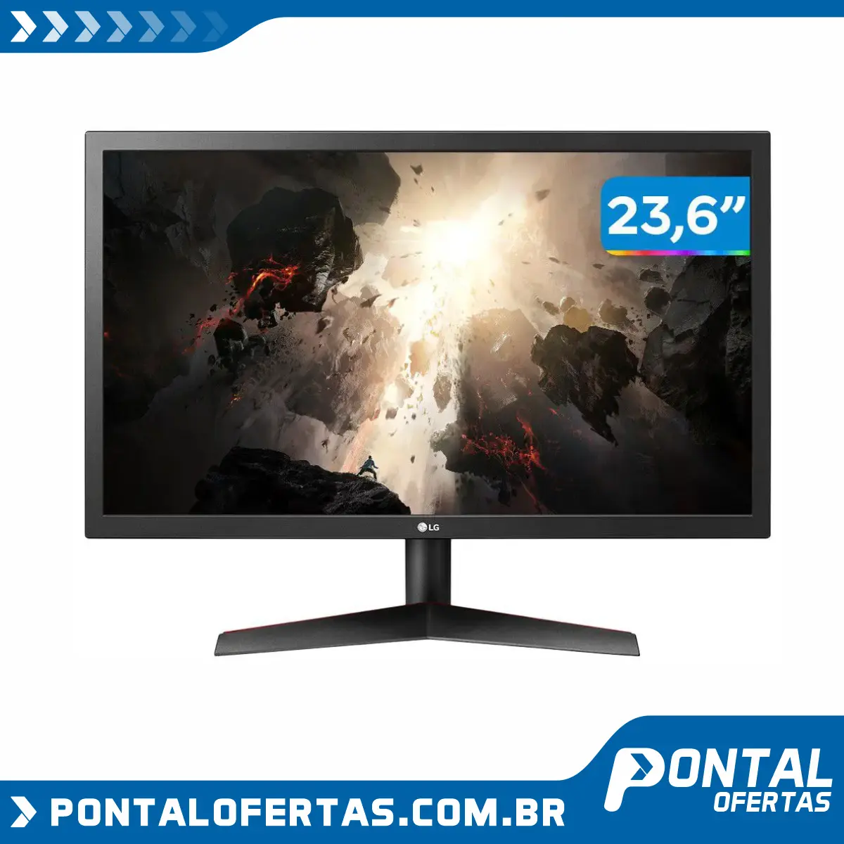 Monitor Gamer LG 24GL600F 24” LED Full HD - HDMI 144Hz 1ms Monitor Gamer LG 24GL600F 24” LED Full HD - HDMI 144Hz 1ms