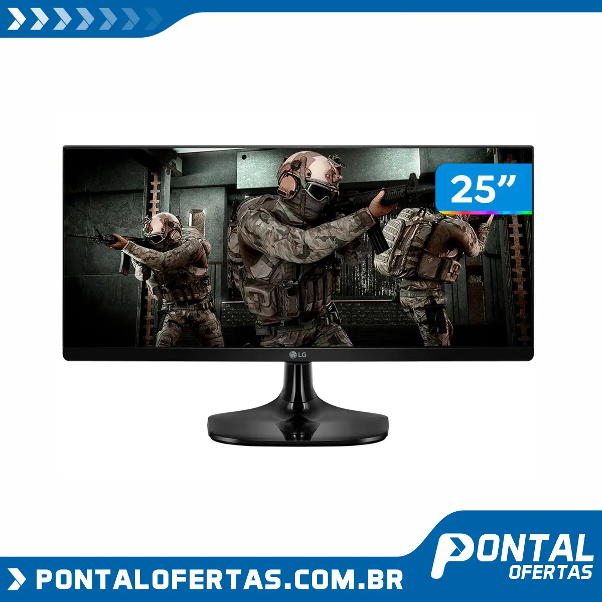 Monitor Gamer LG 25UM58G 25” LED IPS - Full HD HDMI 75Hz 1ms Monitor Gamer LG 25UM58G 25” LED IPS - Full HD HDMI 75Hz 1ms