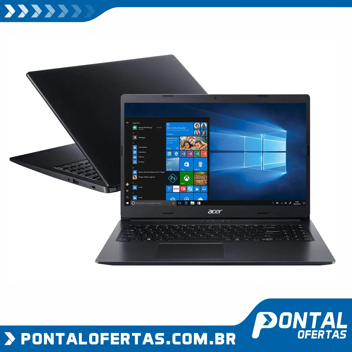 Notebook Acer Aspire 3 A315-23-R0LD AMD Ryzen 5 - 12GB 1TB 15,6” Windows 10 Notebook Acer Aspire 3 A315-23-R0LD AMD Ryzen 5 - 12GB 1TB 15,6” Windows 10