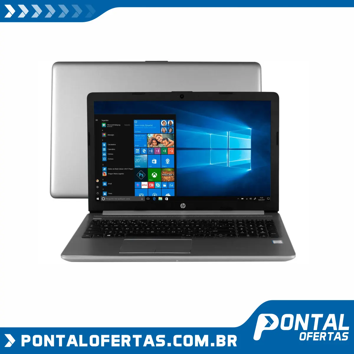 Notebook HP 250 G7 Intel Core i5 8GB 256GB SSD - 15,6” Windows 10 Notebook HP 250 G7 Intel Core i5 8GB 256GB SSD - 15,6” Windows 10