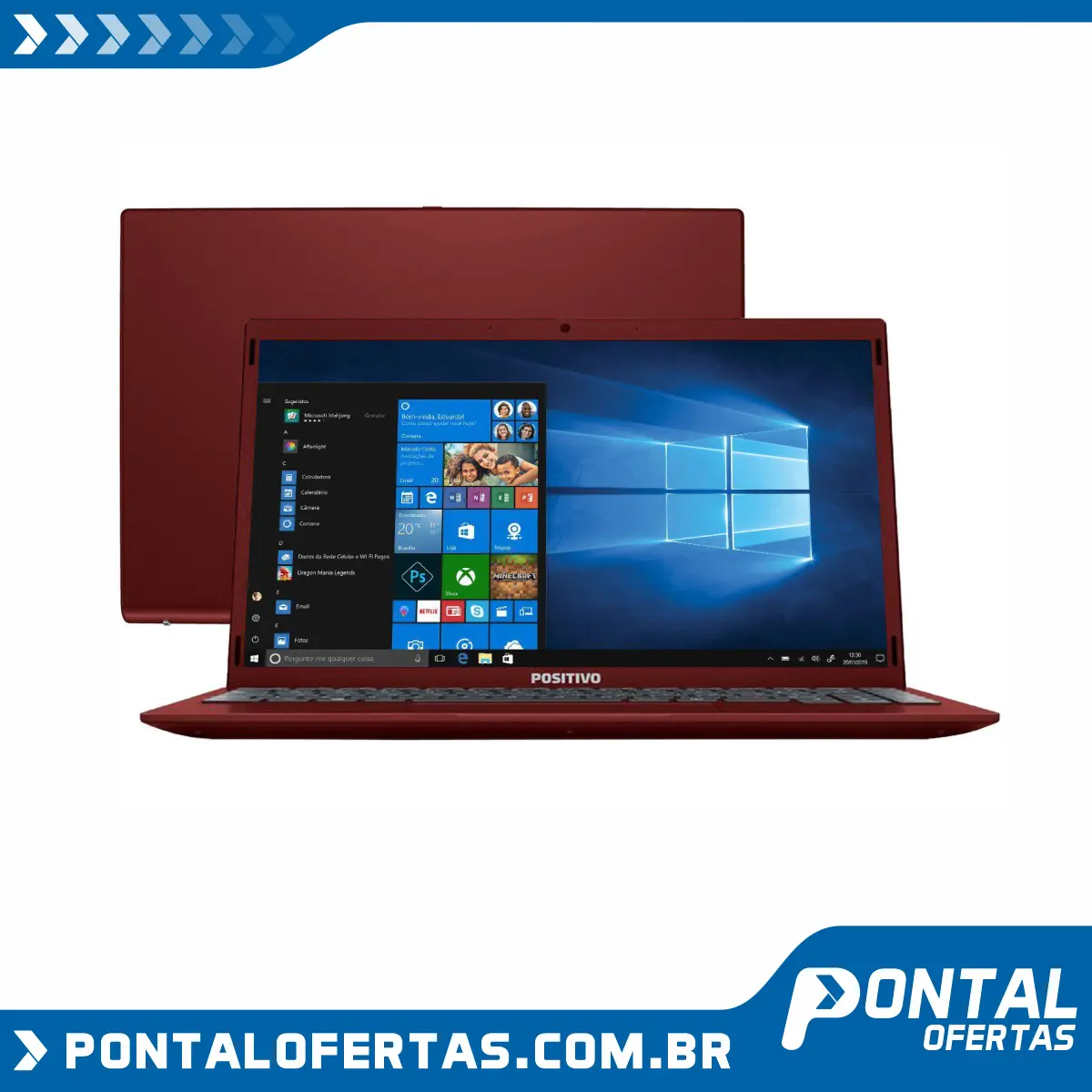 Notebook Positivo Motion Red Q464C Intel Atom - Quad-Core 4GB 64GB eMMC 64GB Nuvem 14,1” LED Notebook Positivo Motion Red Q464C Intel Atom - Quad-Core 4GB 64GB eMMC 64GB Nuvem 14,1” LED