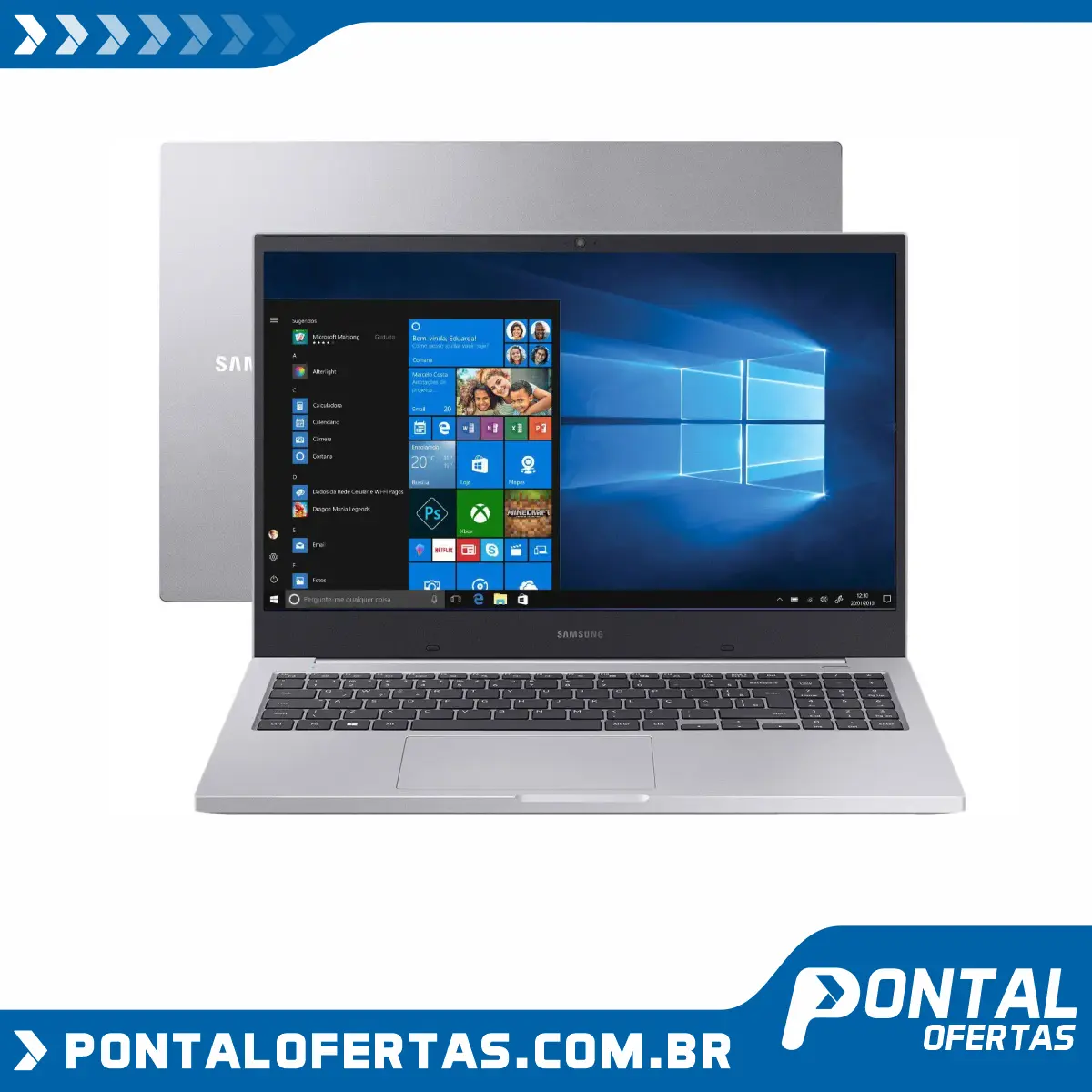 Notebook Samsung Book X20 Intel Core i5 4GB 1TB - 15,6” Full HD Windows 10 Notebook Samsung Book X20 Intel Core i5 4GB 1TB - 15,6” Full HD Windows 10
