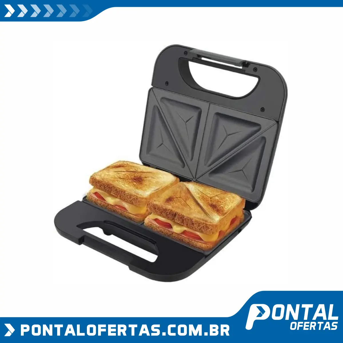 Sanduicheira, Toast Bgr02p, Preto, 110V, Britânia Sanduicheira, Toast Bgr02p, Preto, 110V, Britânia
