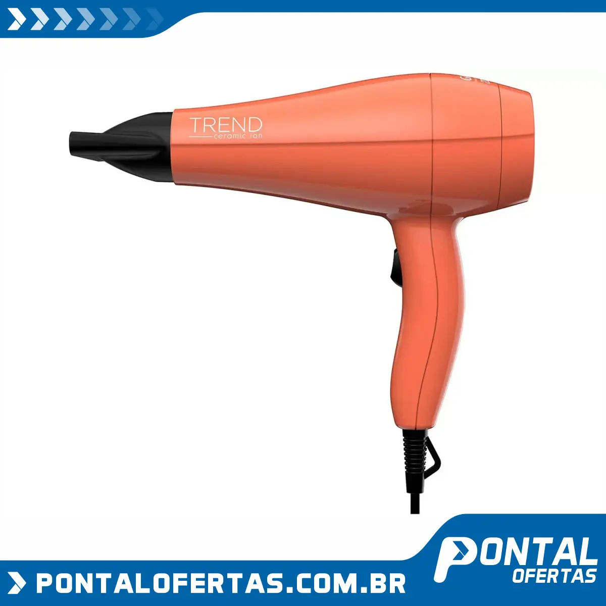 Secador de Cabelo Profissional GAMA Coral - Ceramic Ion 2000W 2 Velocidades CP Gama Trend Secador de Cabelo Profissional GAMA Coral - Ceramic Ion 2000W 2 Velocidades CP Gama Trend