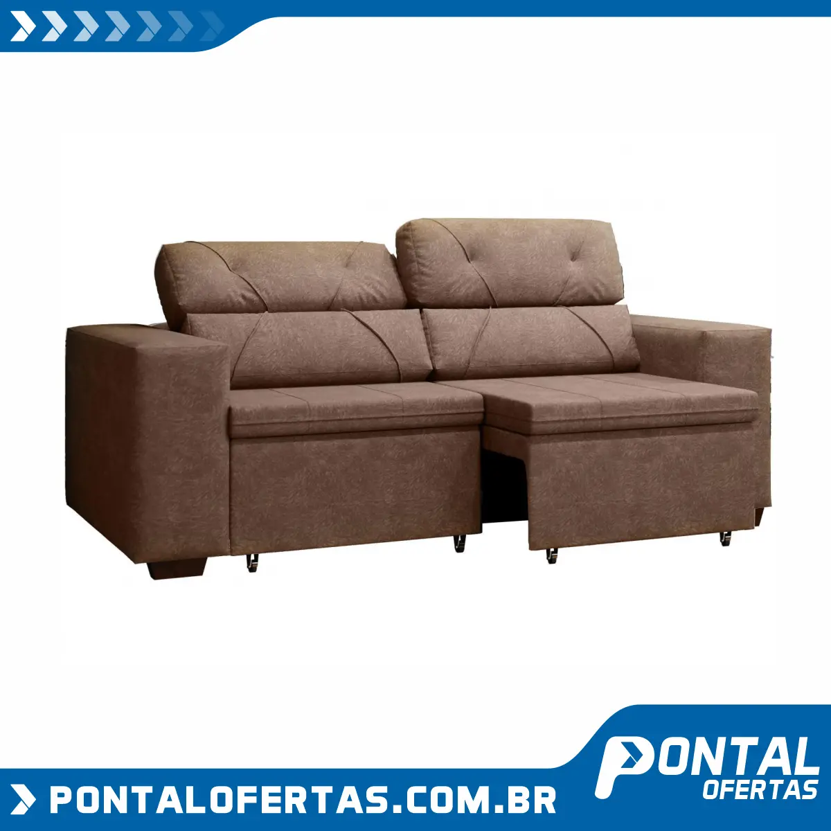 Sofá Retrátil e Reclinável 3 Lugares Suede - Phormatta Evolution SMP Sofá Retrátil e Reclinável 3 Lugares Suede - Phormatta Evolution SMP