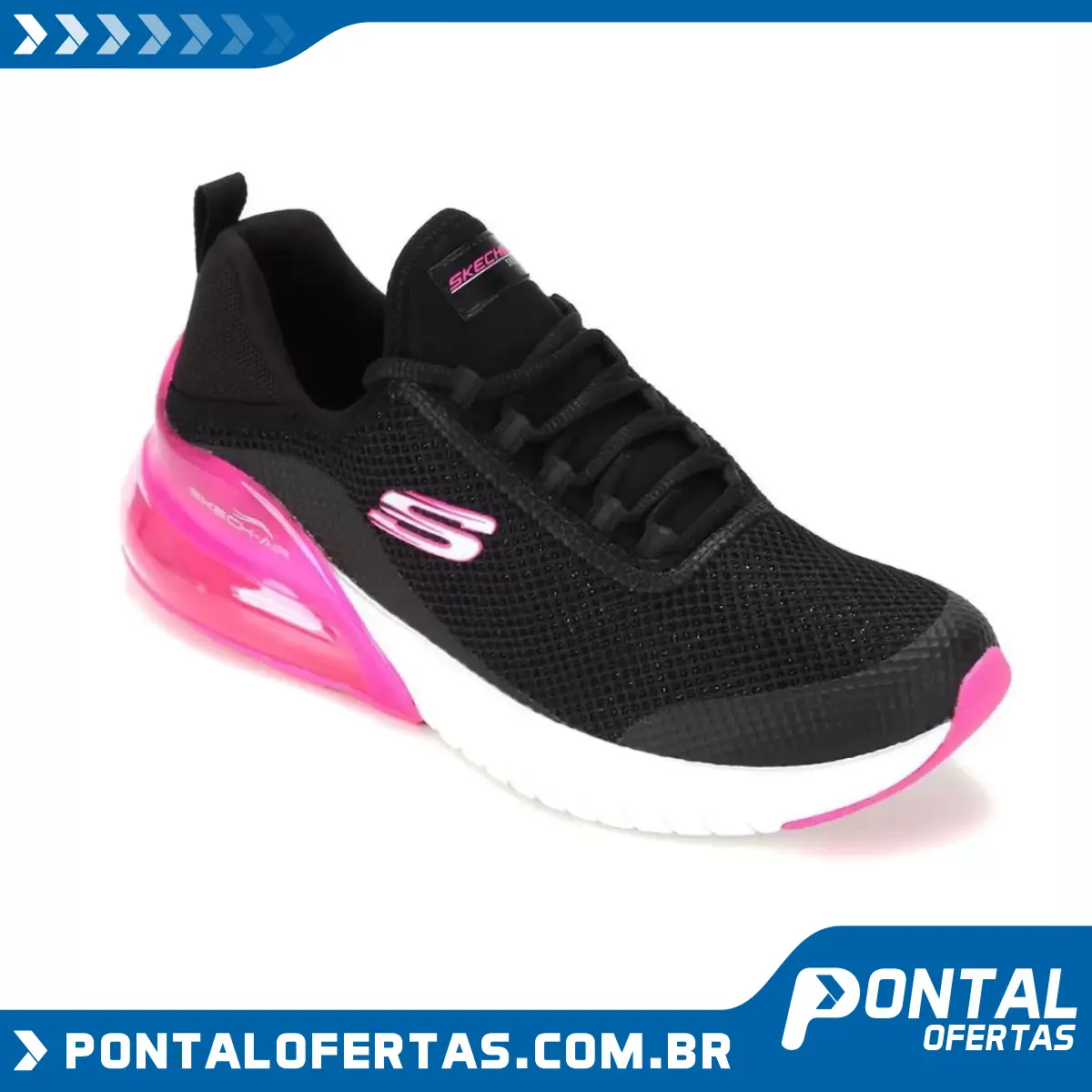 Tênis Skechers Air Stratus Sparkling Wind Feminino Tênis Skechers Air Stratus Sparkling Wind Feminino