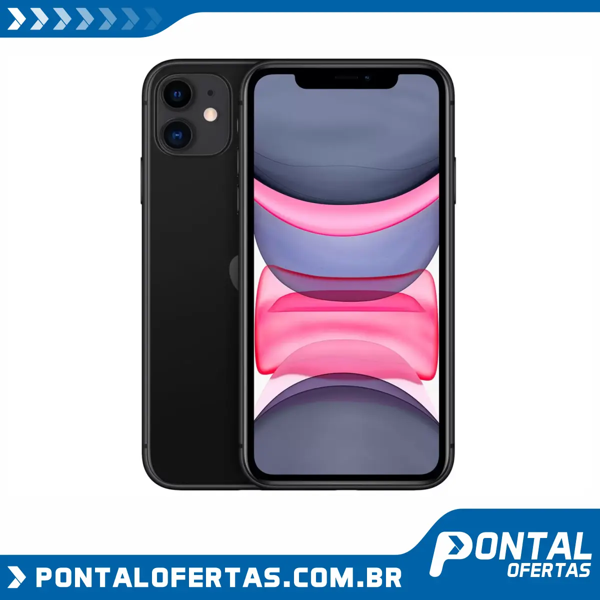 iPhone 11 Apple 64GB Preto 6,1” 12MP iOS iPhone 11 Apple 64GB Preto 6,1” 12MP iOS