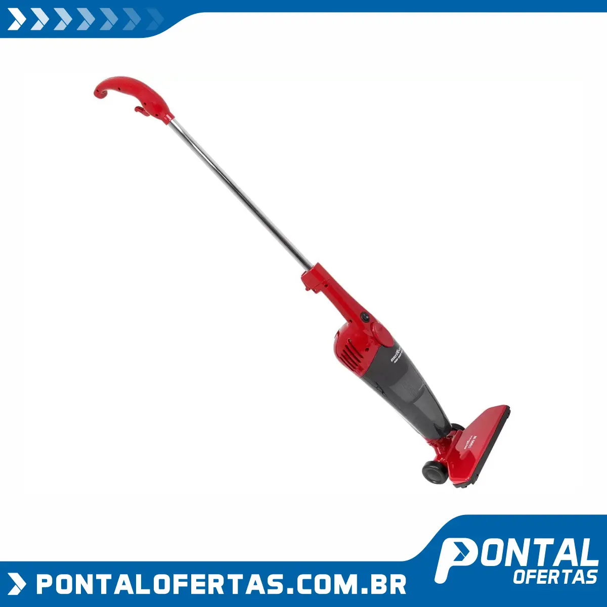Aspirador de Pó Portátil Britânia 1000W - Dust Off Vermelho e Cinza Aspirador de Pó Portátil Britânia 1000W - Dust Off Vermelho e Cinza