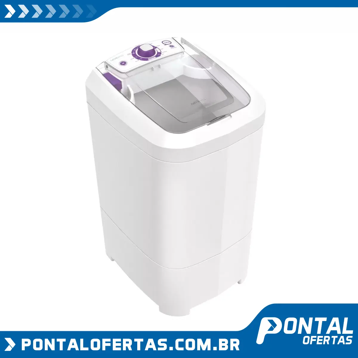 Lavadora de Roupas Newmaq 12Kg - 9 Programas de Lavagem Lavadora de Roupas Newmaq 12Kg - 9 Programas de Lavagem