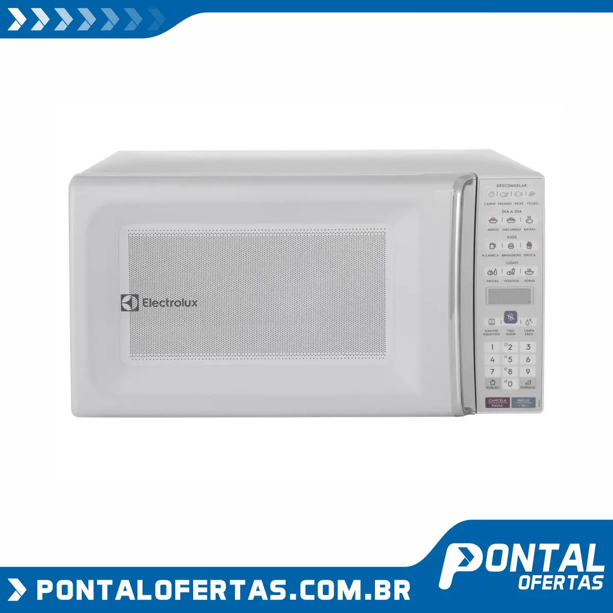 Micro-ondas Electrolux 34L MEO44 - Branco Micro-ondas Electrolux 34L MEO44 - Branco