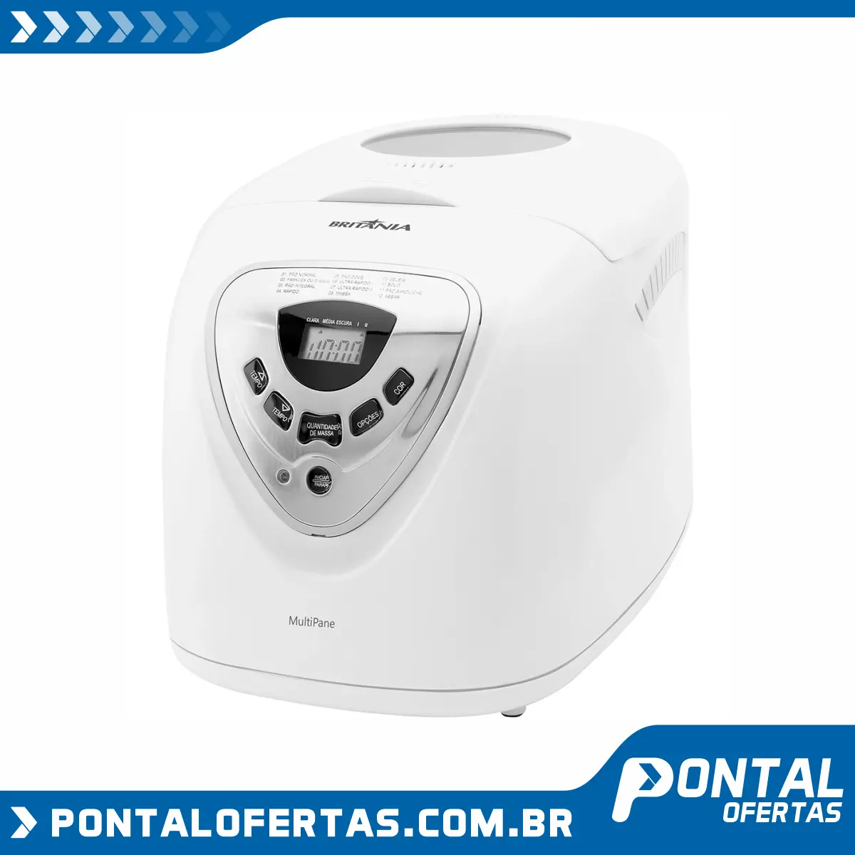 Panificadora Multipane Britânia Branca 110V Panificadora Multipane Britânia Branca 110V