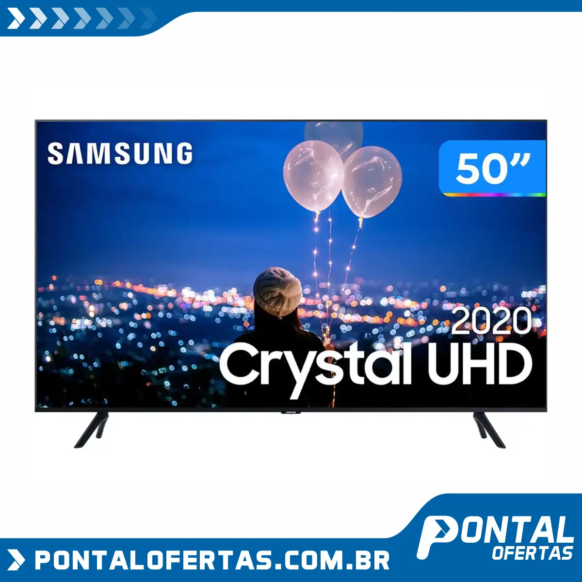 Smart TV Crystal UHD 4K LED 50” Samsung - 50TU8000 Wi-Fi Bluetooth HDR 3 HDMI 2 USB Smart TV Crystal UHD 4K LED 50” Samsung - 50TU8000 Wi-Fi Bluetooth HDR 3 HDMI 2 USB