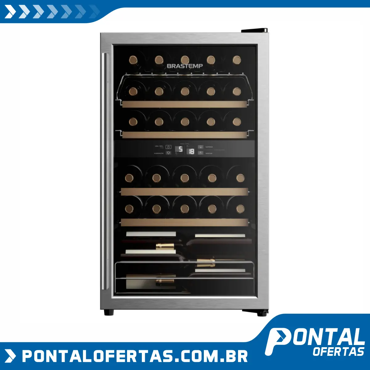 Adega Brastemp Dual Zone 33 Garrafas Adega Brastemp Dual Zone 33 Garrafas