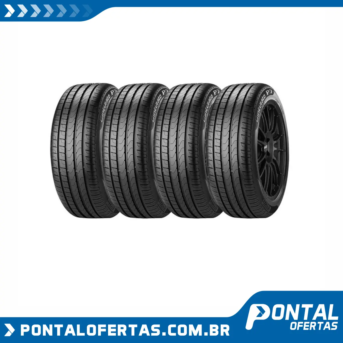 Kit 4 Pneus Aro 16 205/55R16 Pirelli Cinturato P7 Kit 4 Pneus Aro 16 205/55R16 Pirelli Cinturato P7