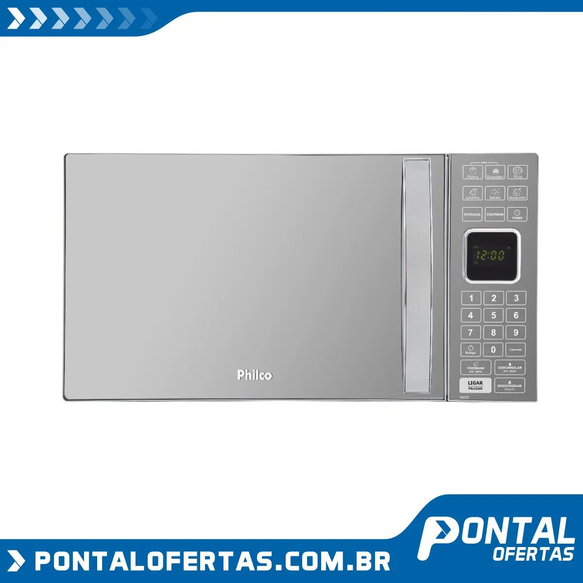 Microondas Philco PME25 Espelhado 25L - 110v Microondas Philco PME25 Espelhado 25L - 110v